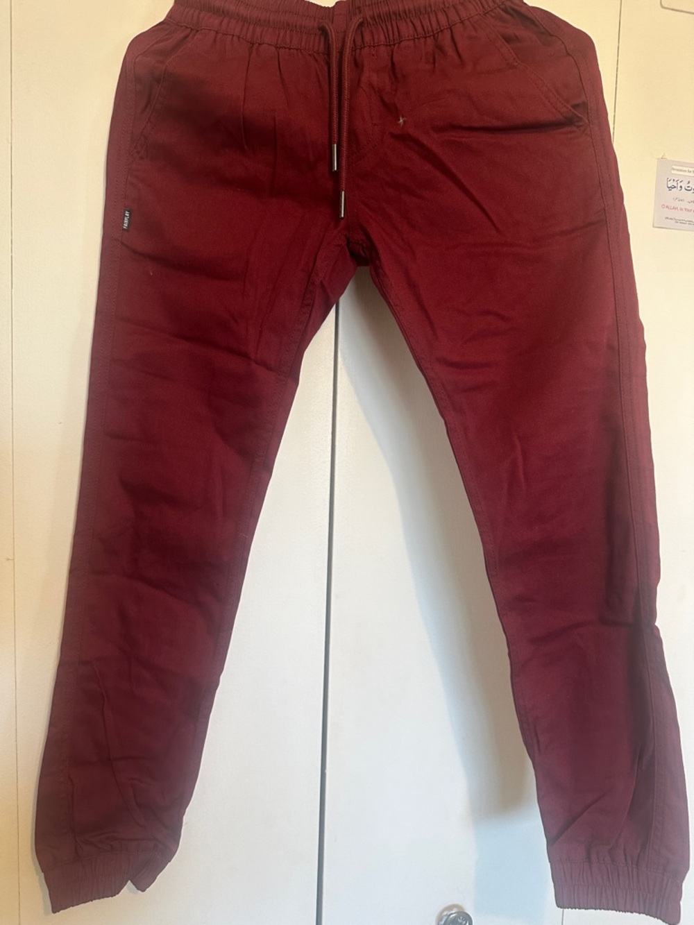 FairPlay Women’s Burgundy Jogger Pants - Casual Drawstring Trousers